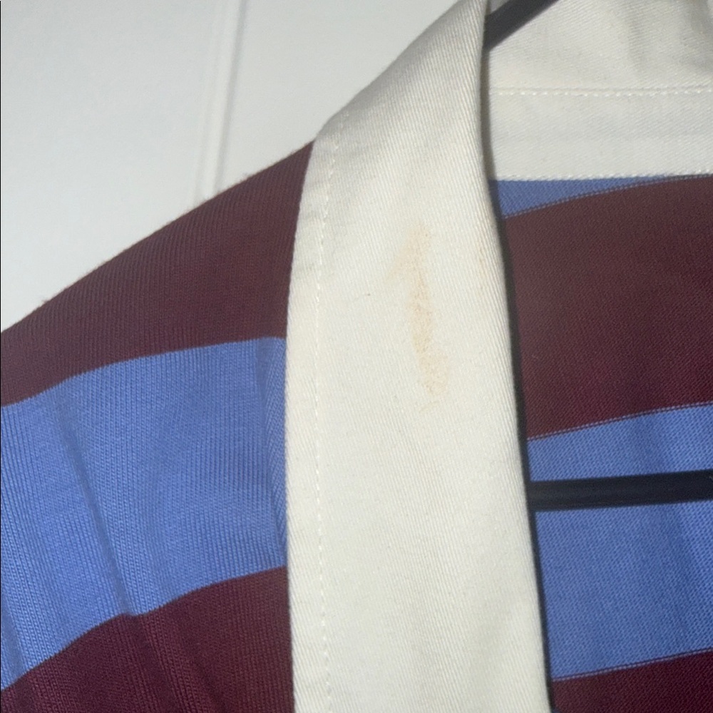 J. Crew Blue and Maroon Rugby Shirt - Picture 3 of 6